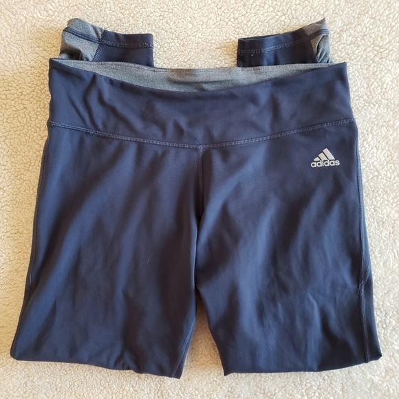 Adidas Climalite Navy Blue Workout Pants - Picture 1 of 5